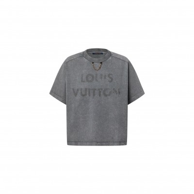 LOUIS VUITTON CAMISETA COM EFEITO VINTAGE 1AHIST